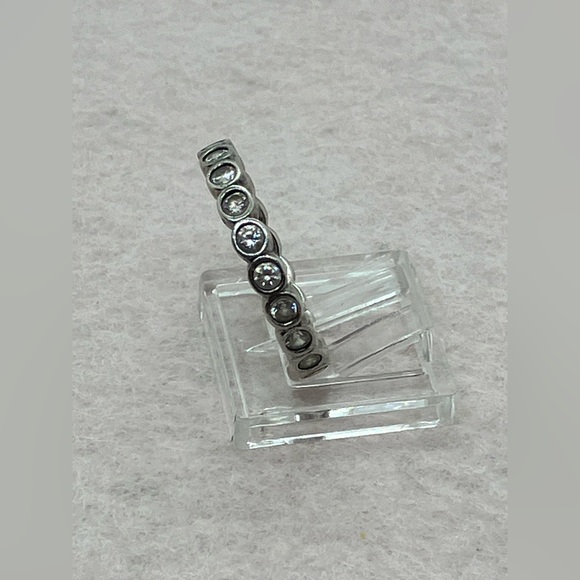 Pandora 925 Sterling Silver Alluring Brilliant Clear Cz Eternity Ring 190942CZ - Picture 3 of 7